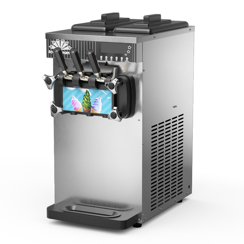 Commercial Ice Cream Machine Countertop - Kommerzielle 3-Geschmacks-Softeismaschine für Theken – Eismaschine