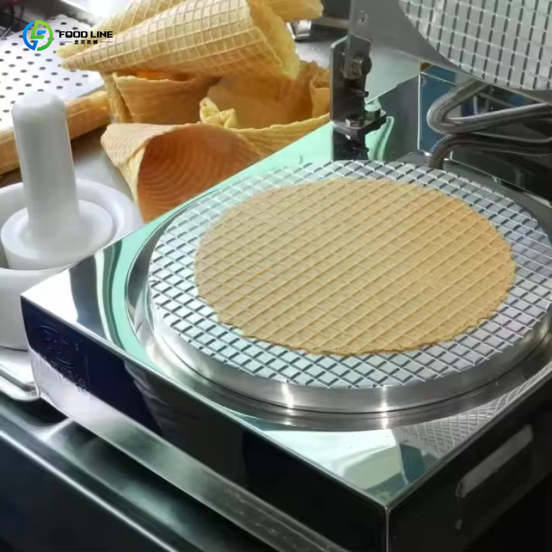 Ice Cream Cone Maker Commercial - FL Elektrischer Waffelkegel-Maker Kommerzielle Eismaschine Automatischer