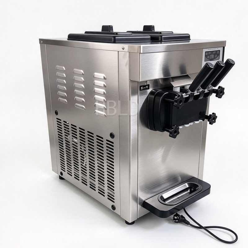 Soft Serve Ice Cream Machine 3 Flavor - Soft-Serve-Eismaschine, kommerzielle 3-Geschmacks-Eismaschine für Convenience Stores