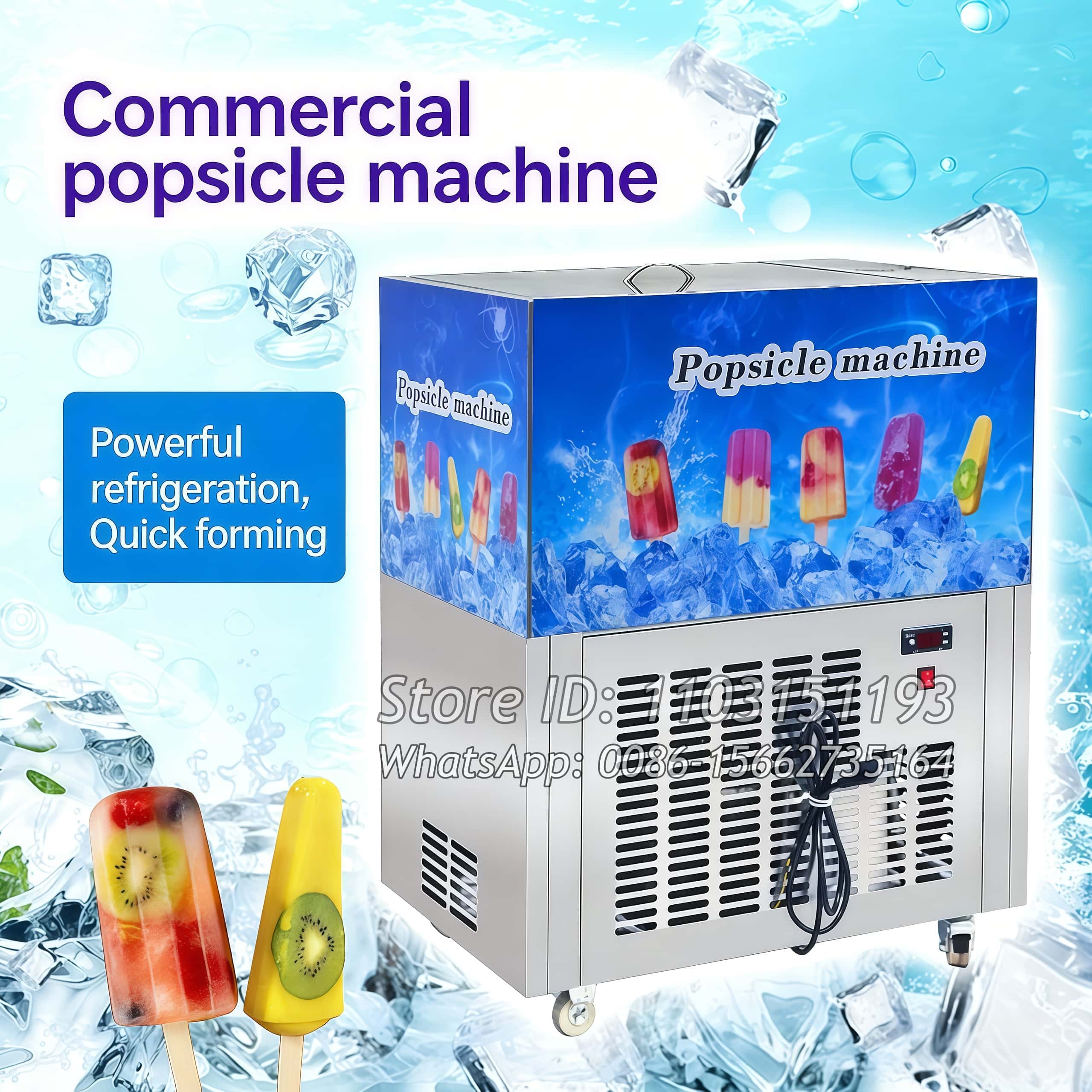 Commercial Popsicle Mold Maker Machine - Kommerzielle Eiscrememaschine mit vielen Formen, automatische