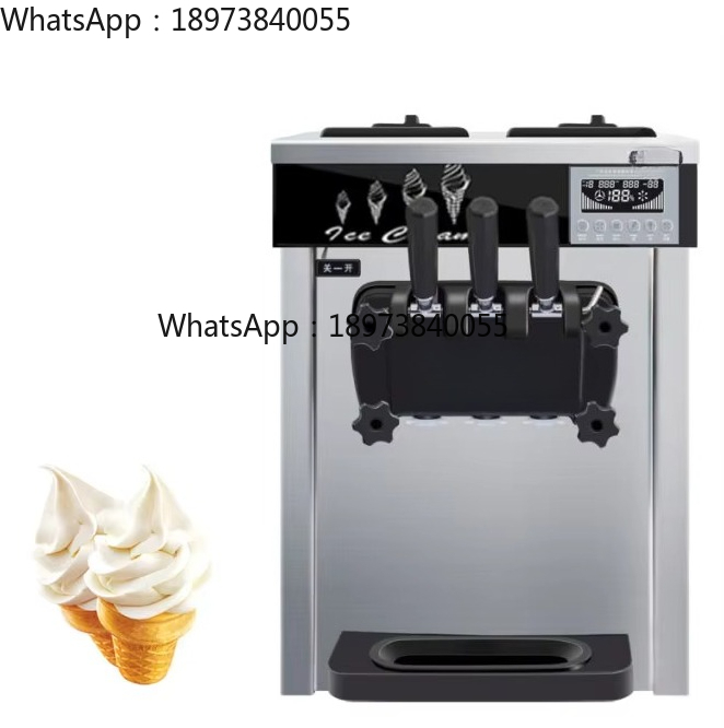 Soft Serve Ice Cream Machine 3 Flavor - Hochwertige kommerzielle 3-Geschmacks-Soft-Serve-Eismaschinen, Herstellungsmaschine für die