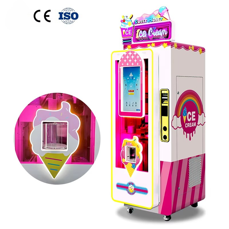 Soft Ice Cream Maker Machine Commercial - Fabrikherstellung OEM Selbstbedienungs-Softeisautomat mit 3 Geschmacksrichtungen