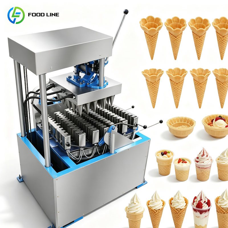 Ice Cream Cone Maker Commercial - Kommerzielle Waffelkegel-Maschine Automatischer Eiswaffel-Hersteller für Dessert-Fabriken