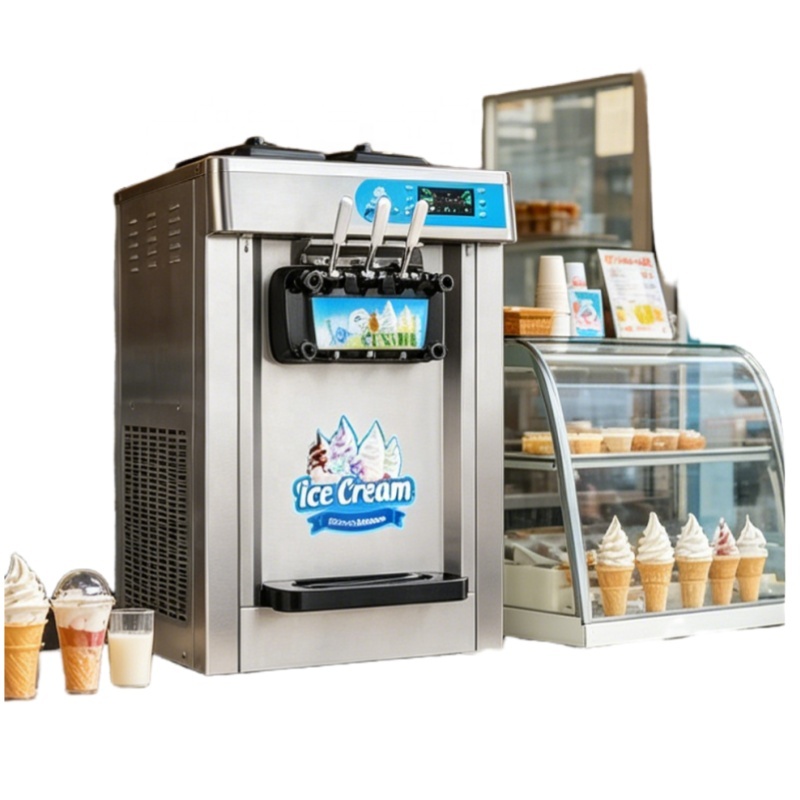 3-Geschmacksrichtungen Softeis – Soft Ice Cream Maker Machine Commercial Bewertung und Preis