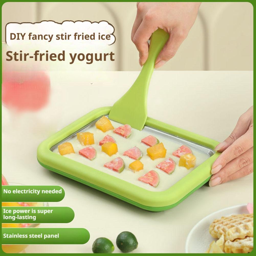 Eiscreme-Rollenmaschine mit 2  – Rolled Ice Cream Machine Fried Plate Bewertung und Preis