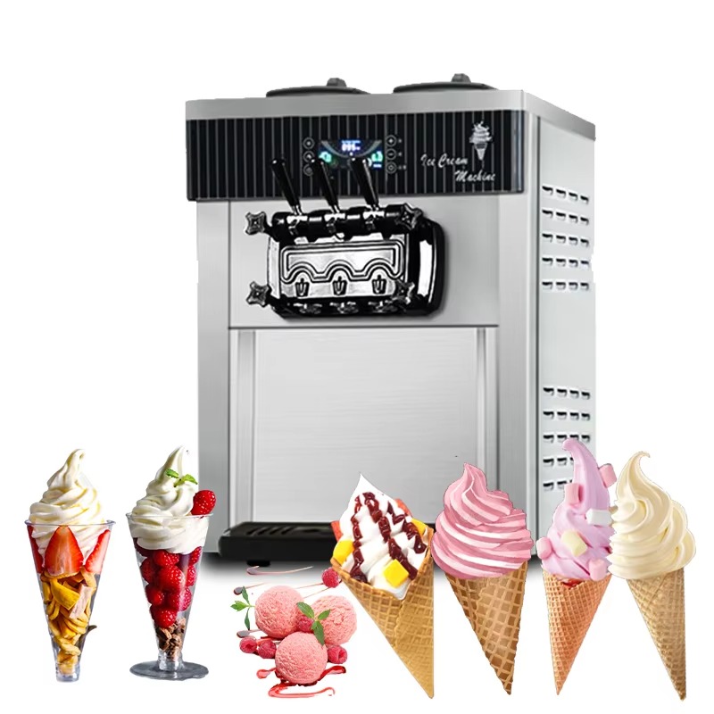 Professionelle Softeis-Maschin – Soft Serve Ice Cream Machine 3 Flavor Bewertung und Preis