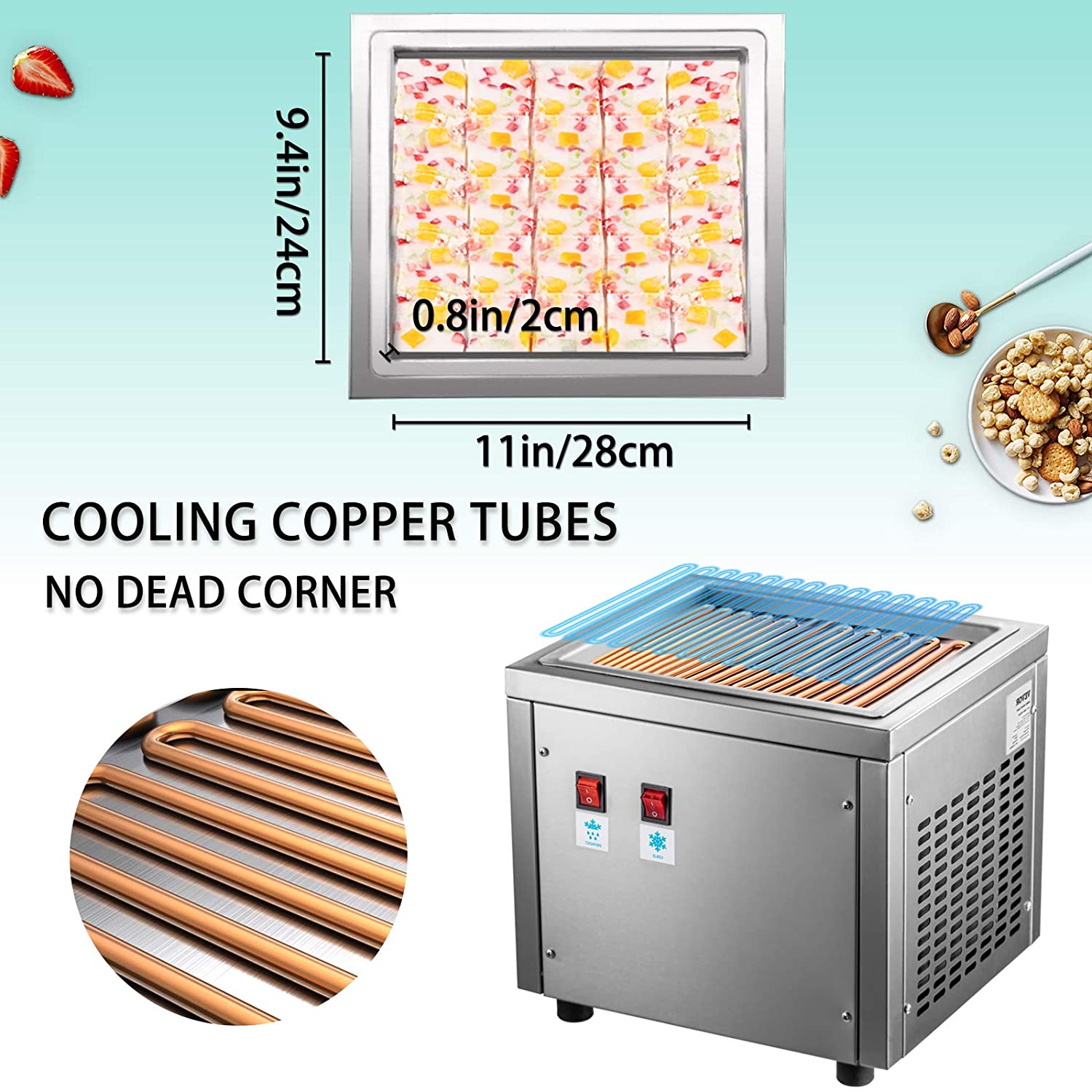 CHKJ Zeitlich begrenzte Aktion – Rolled Ice Cream Machine Fried Plate Bewertung und Preis