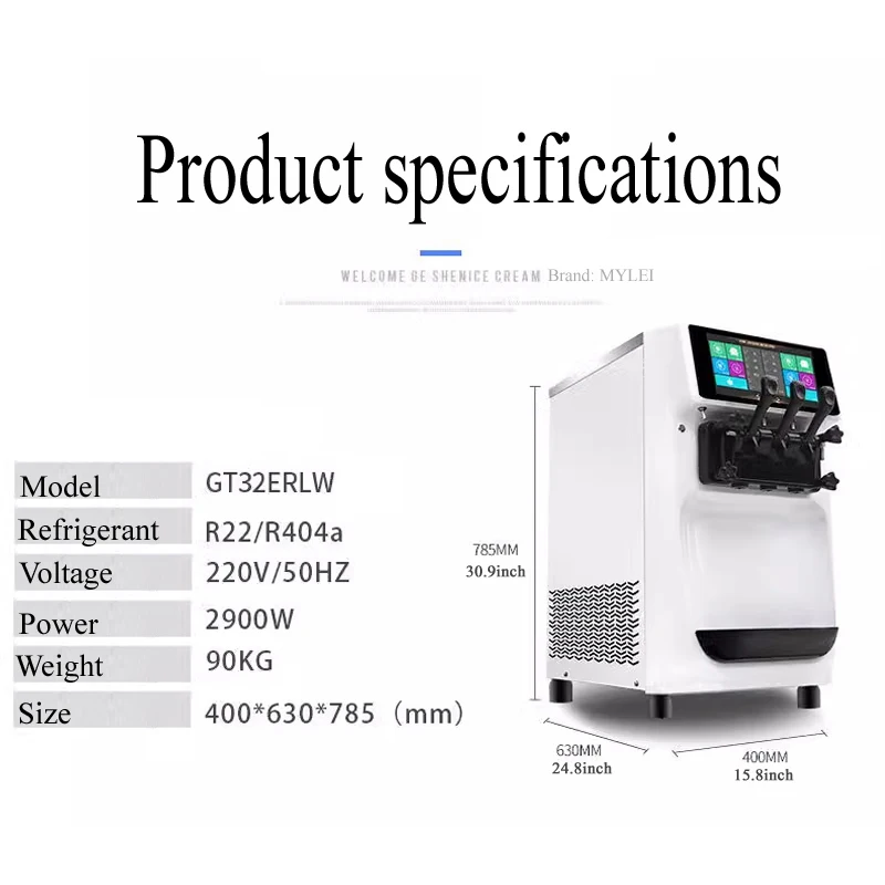 Kommerzielle Eismaschine, 24–3 – Commercial Ice Cream Machine Countertop Bewertung und Preis