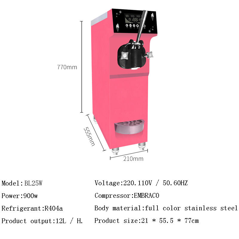 Kommerzielle 220V Edelstahl Au – Commercial Ice Cream Machine Countertop Bewertung und Preis