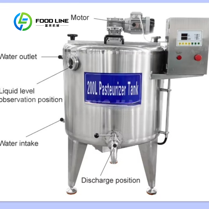 Maßgefertigte 100/200/300/500/ – Ice Cream Pasteurizer Machine Bewertung und Preis