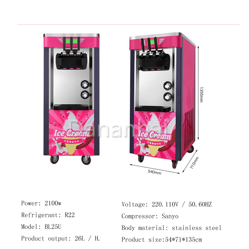 Dessert-Ausgabemaschine, komme – Frozen Yogurt Machine Commercial Bewertung und Preis