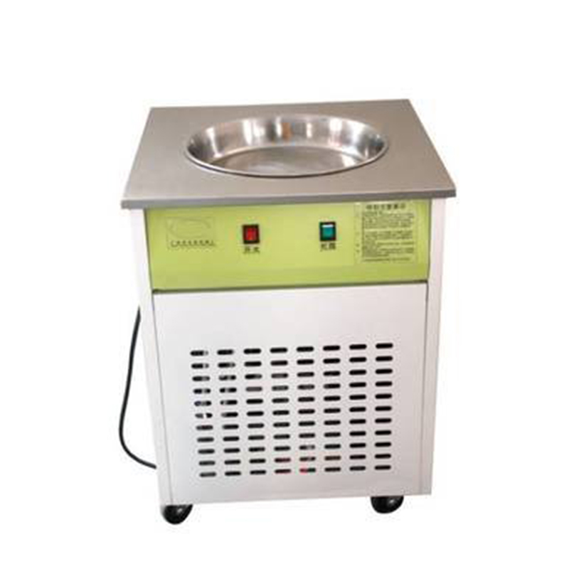 Einzelne dicke Schicht Joghurt – Rolled Ice Cream Machine Fried Plate Bewertung und Preis