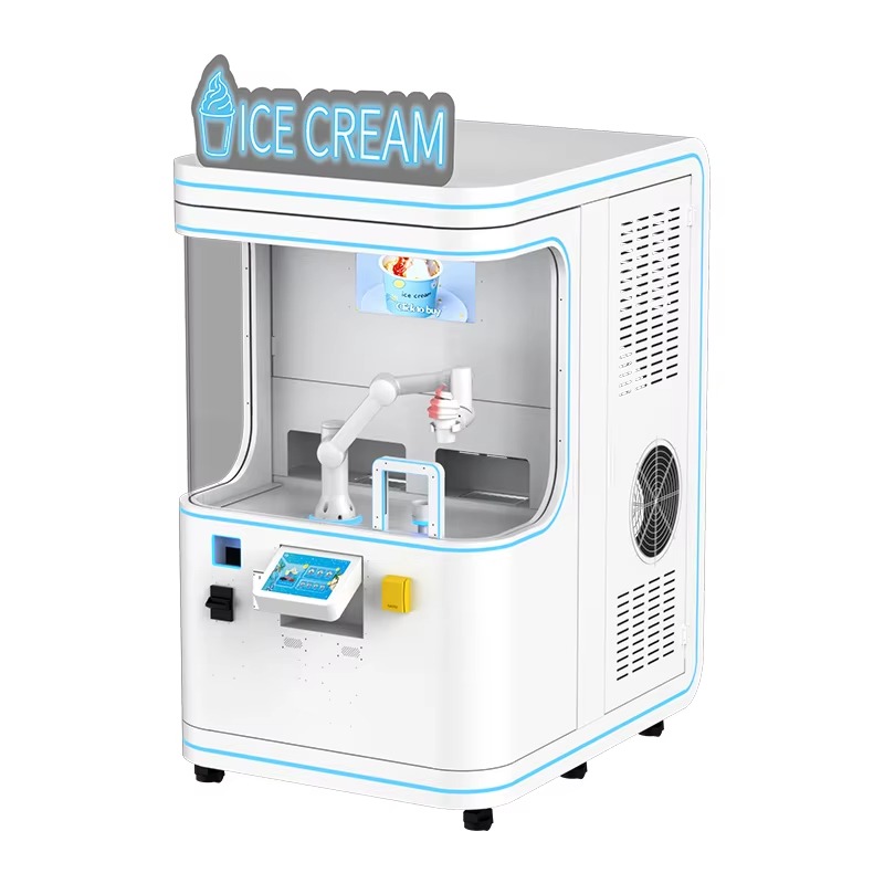 Roboterarm-Eiscremeautomat Kom – Soft Serve Ice Cream Machine 3 Flavor Bewertung und Preis