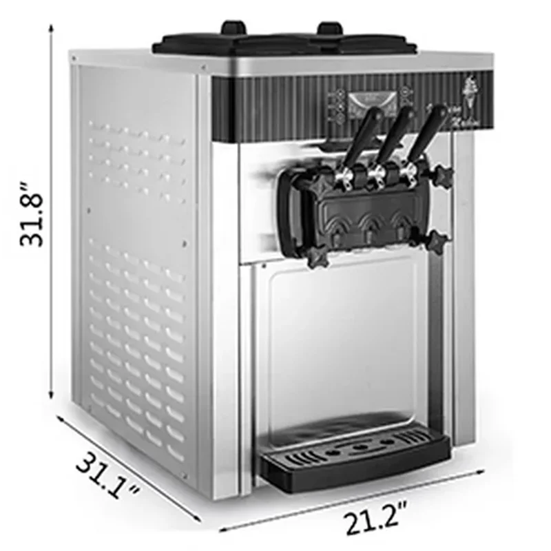 3-Geschmacksrichtungen Softeis – Commercial Ice Cream Machine Countertop Bewertung und Preis