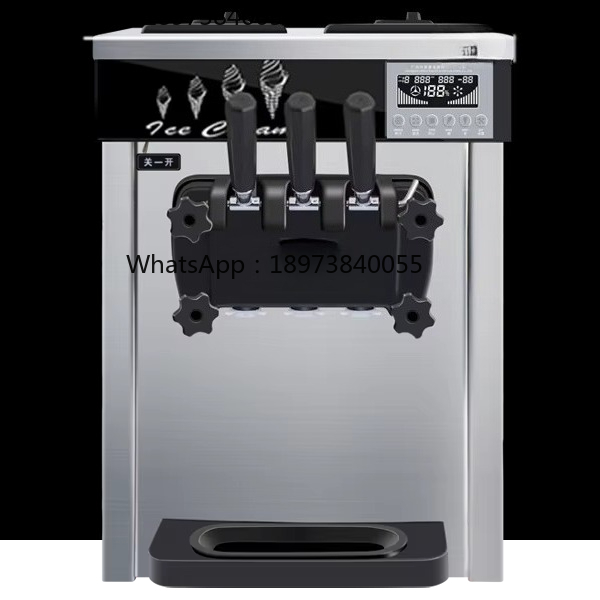 Hochwertige kommerzielle 3-Ges – Soft Serve Ice Cream Machine 3 Flavor Bewertung und Preis