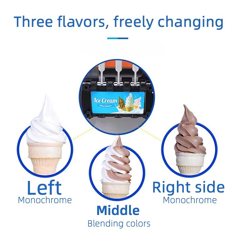 Anwendbar für Softeis-Maschine – Soft Serve Ice Cream Machine 3 Flavor Bewertung und Preis