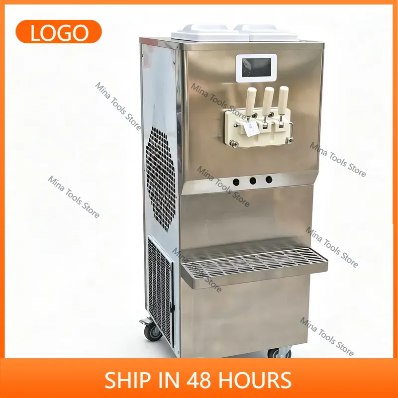 3-Sorten-Gewerbe-Softeismaschi – Soft Serve Ice Cream Machine 3 Flavor Bewertung und Preis