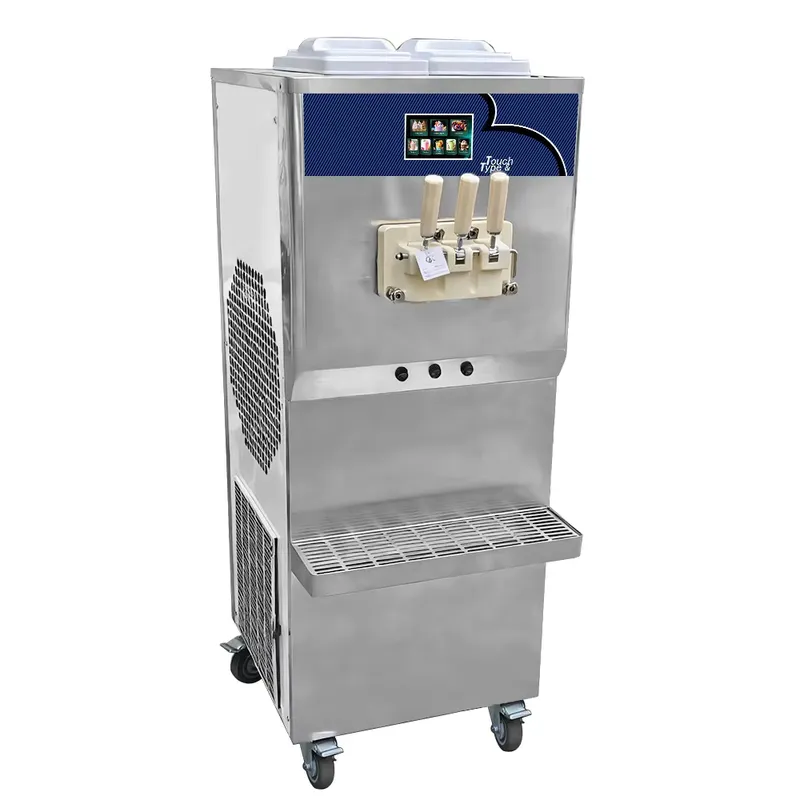 3-Sorten-Gewerbe-Softeismaschi – Soft Serve Ice Cream Machine 3 Flavor Bewertung und Preis