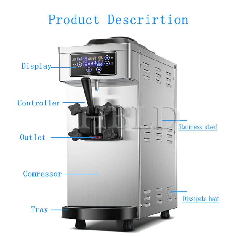 Eiscrememaschine mit Einzelkop – Frozen Yogurt Machine Commercial Bewertung und Preis