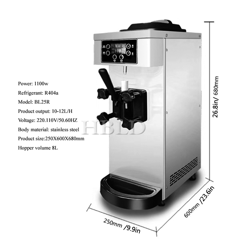 Eiscrememaschine mit Einzelkop – Frozen Yogurt Machine Commercial Bewertung und Preis