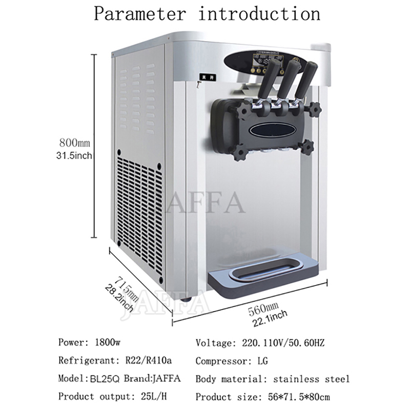 Kommerzielle Softeis-Maschine, – Commercial Ice Cream Machine Countertop Bewertung und Preis