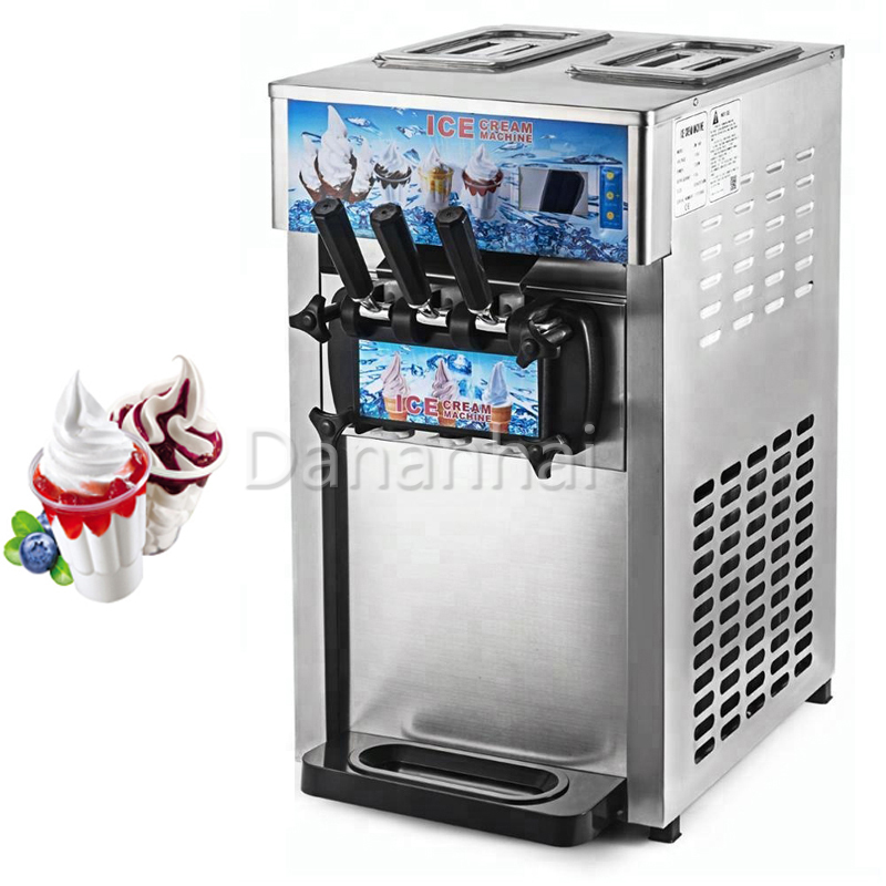 Edelstahl-Softeismaschine mit  – Frozen Yogurt Machine Commercial Bewertung und Preis