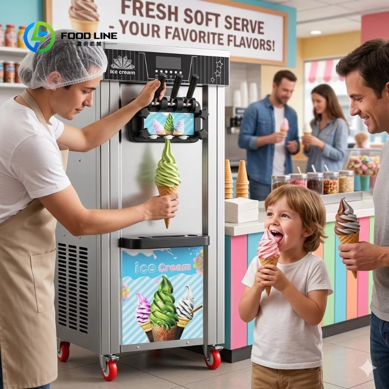 Maßgefertigte Softeis-Maschine – Soft Ice Cream Maker Machine Commercial Bewertung und Preis