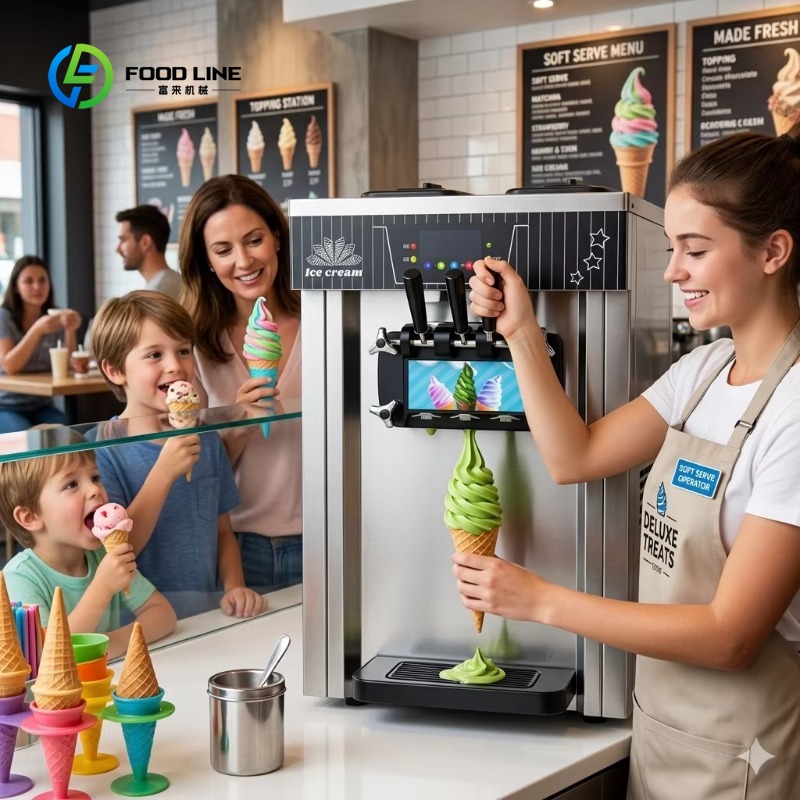 Maßgefertigte Softeis-Maschine – Soft Ice Cream Maker Machine Commercial Bewertung und Preis