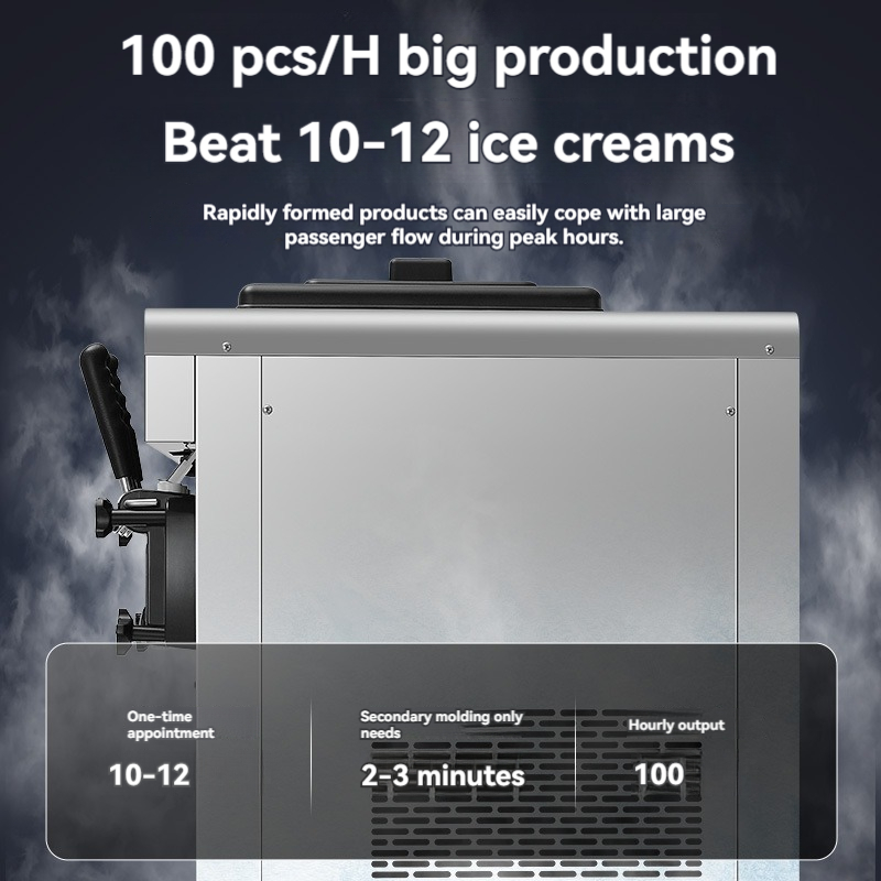 Vollautomatische Softeis-Masch – Commercial Ice Cream Machine Countertop Bewertung und Preis