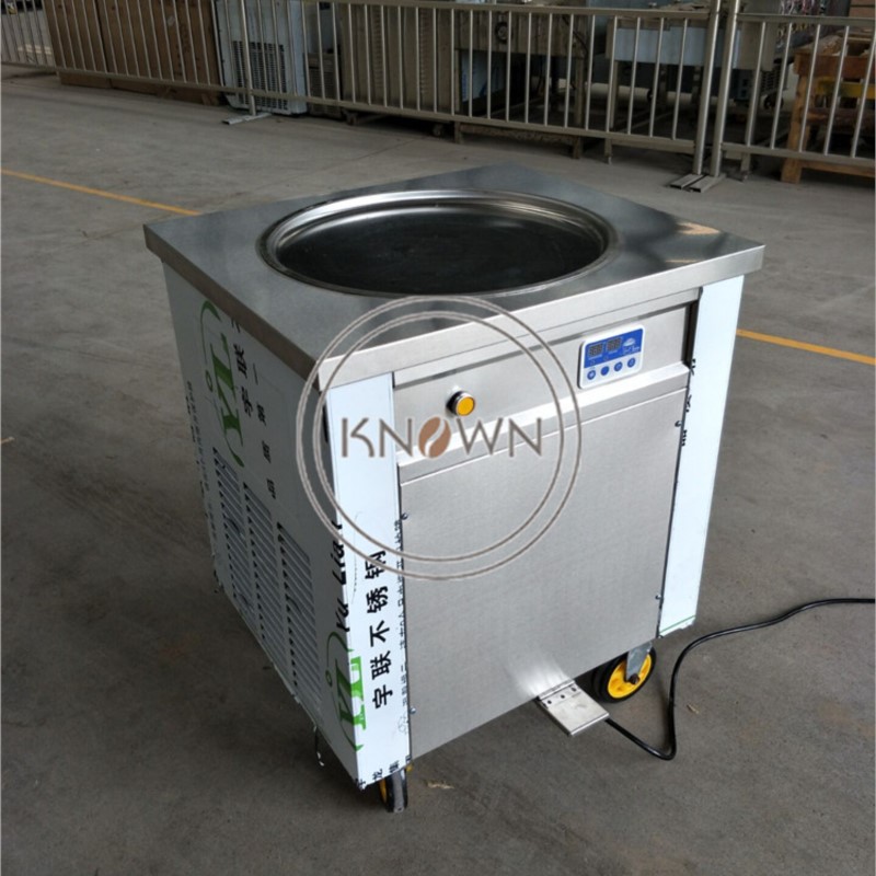 Elektrische Einzelplatten-Eism – Rolled Ice Cream Machine Fried Plate Bewertung und Preis