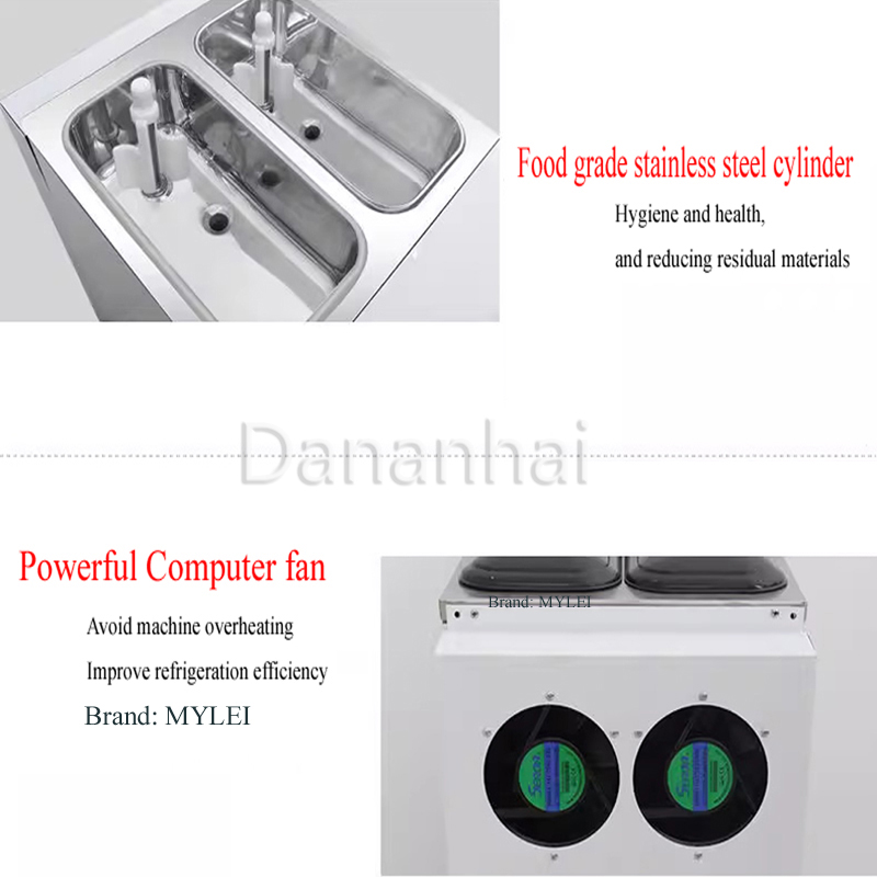 Tisch-Eismaschine mit 3 Geschm – Commercial Ice Cream Machine Countertop Bewertung und Preis