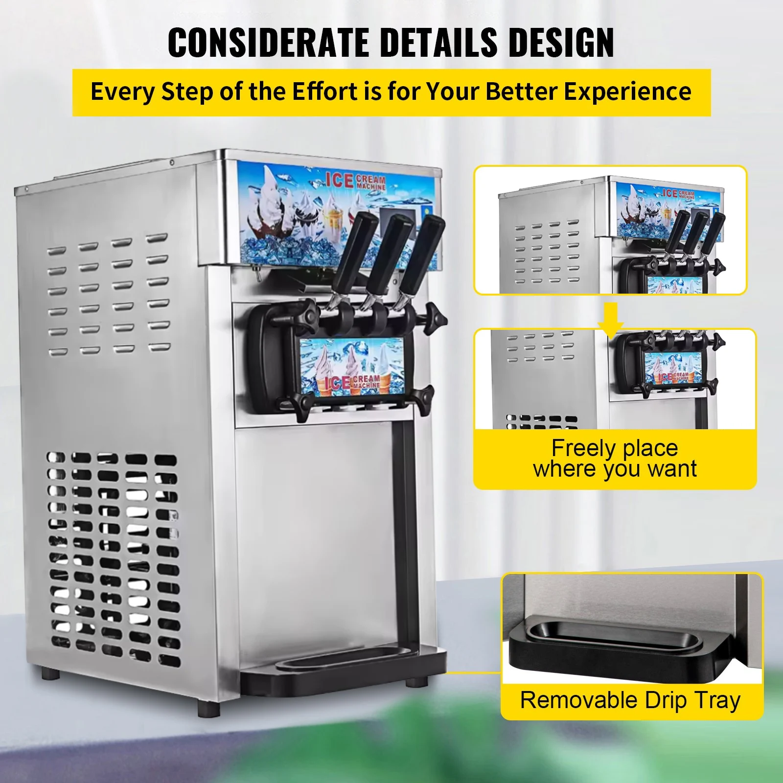 SIHAO Kommerzielle Softeis-Mas – Commercial Ice Cream Machine Countertop Bewertung und Preis