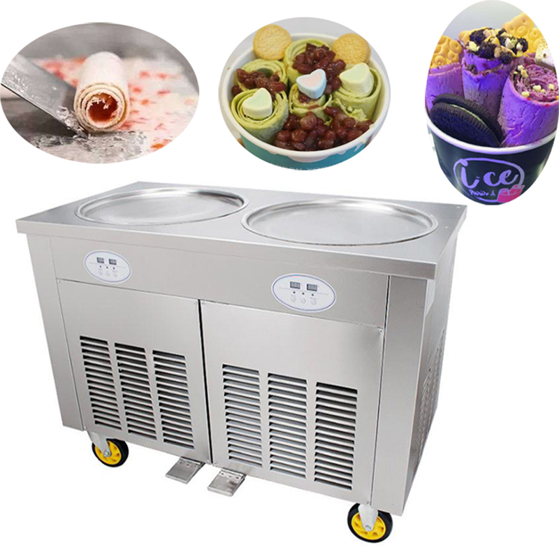 45 cm Doppel-Rundpfanne für di – Rolled Ice Cream Machine Fried Plate Bewertung und Preis